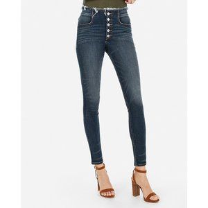 Express High Waisted Denim Perfect Skinny Jeans 12